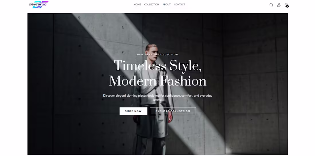 Cover image for Modern E-Commerce Clothing Store ✨
I
