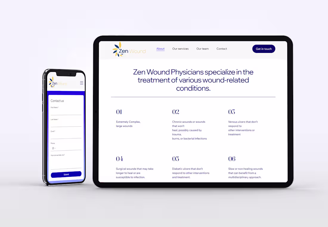 Cover image for Wix Studio Website for Wound Care Physician Network