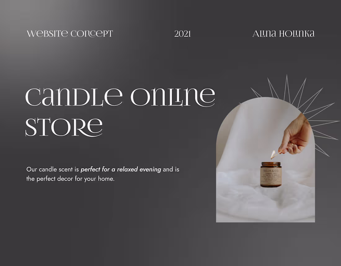 Cover image for Candle online store