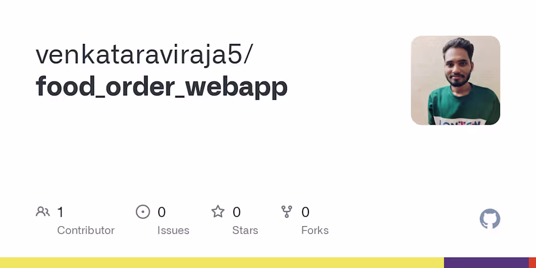 Cover image for venkataraviraja5/food_order_webapp