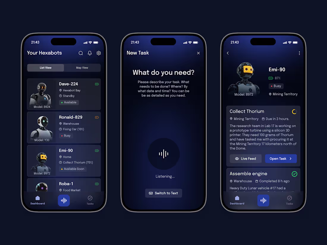 Cover image for Hexabots app