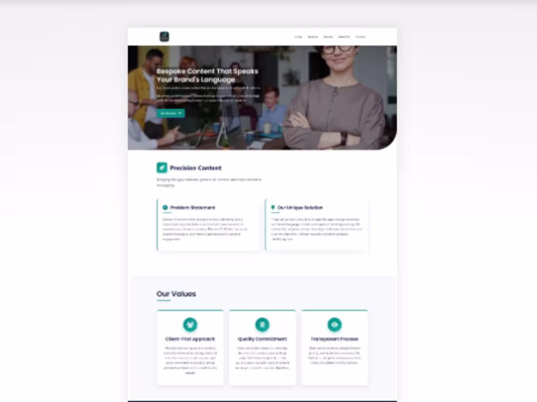 Cover image for Precision Content Consulting Brand &