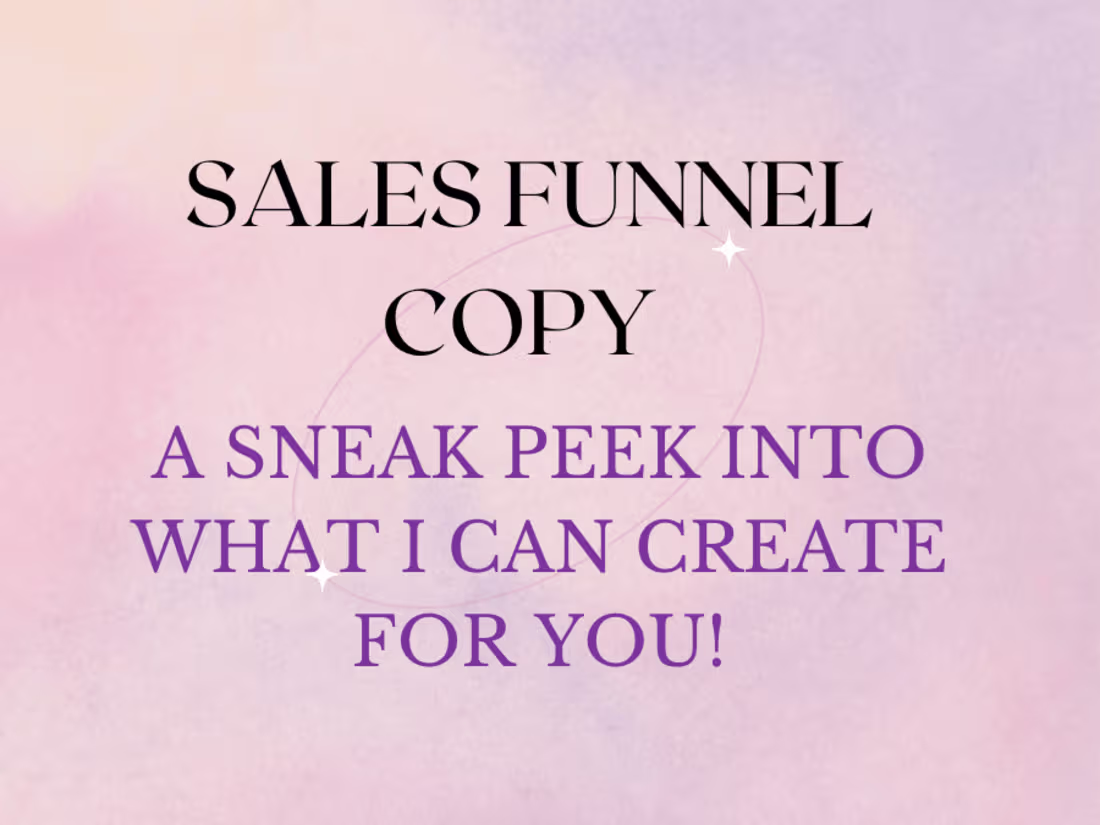 Cover image for Copywriting Project Sample
