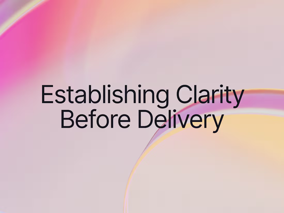 Cover image for Establish Clarity Upfront for Faster, Iterative Product Releases
