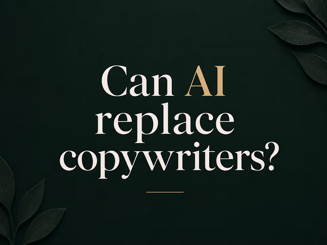 Cover image for Is Al coming for copywriters?
The