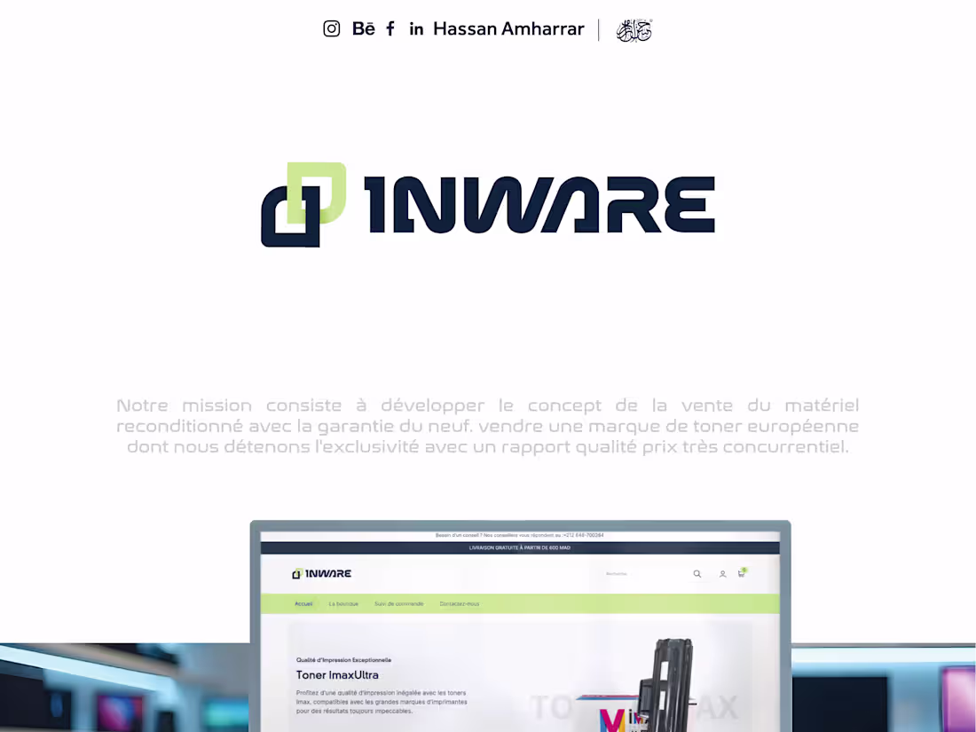 Cover image for Inware ma |  logo and brand kit design