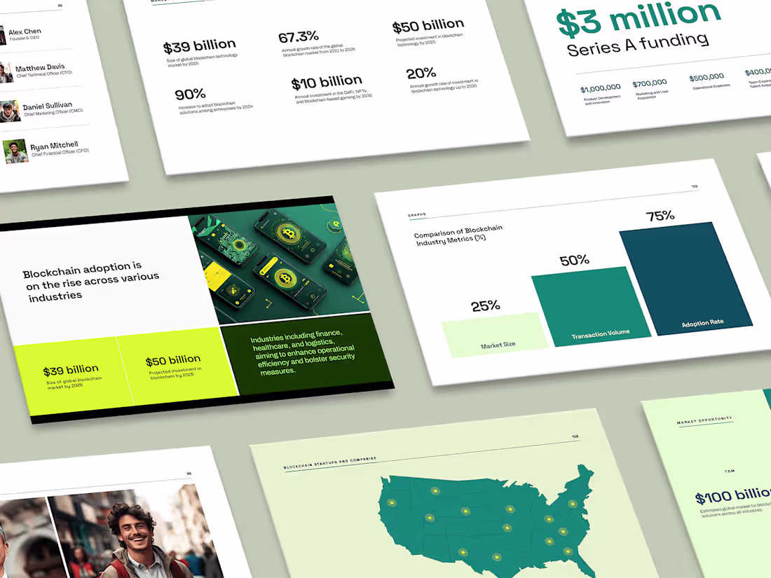 Cover image for Blockchain Startup Pitch Deck Template