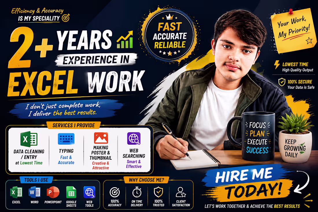 Cover image for for fast work contact and