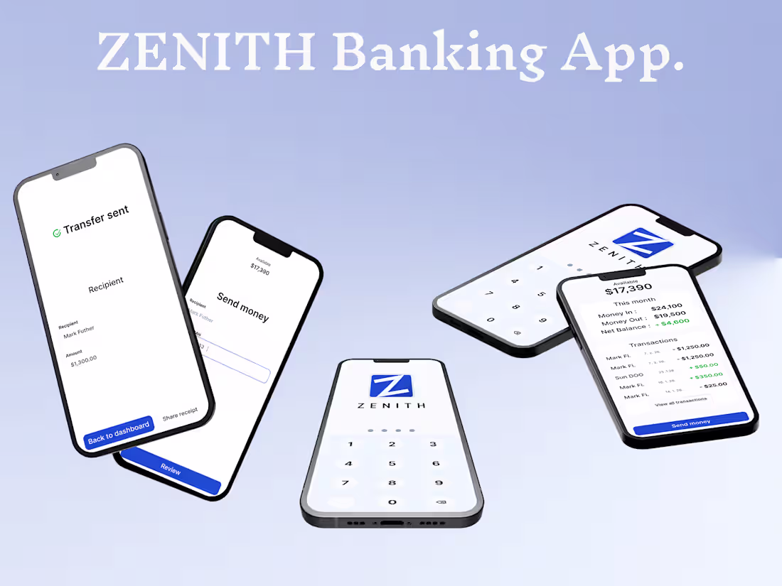 Cover image for Zenith — Premium Fintech Experience and Design System