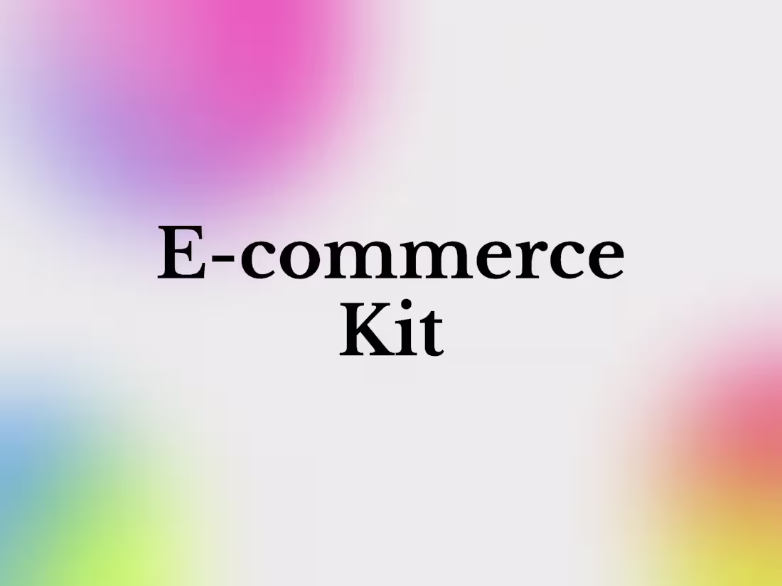 Cover image for E-commerce Kit