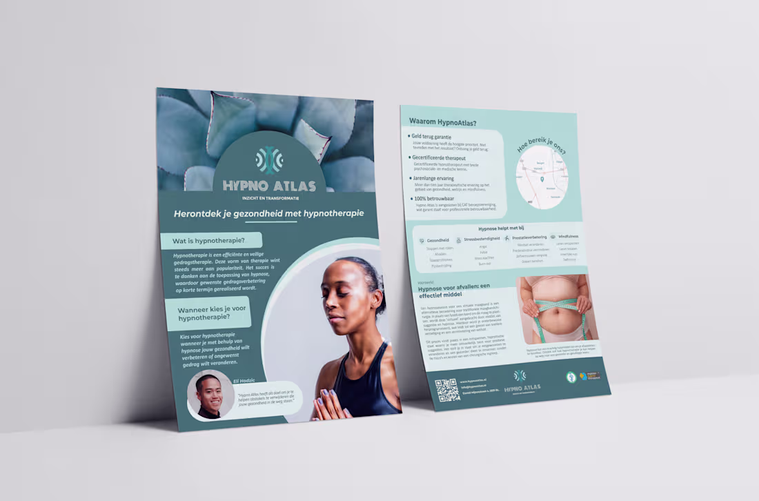 Cover image for  Brochure & business card design | HYPNO ATLAS