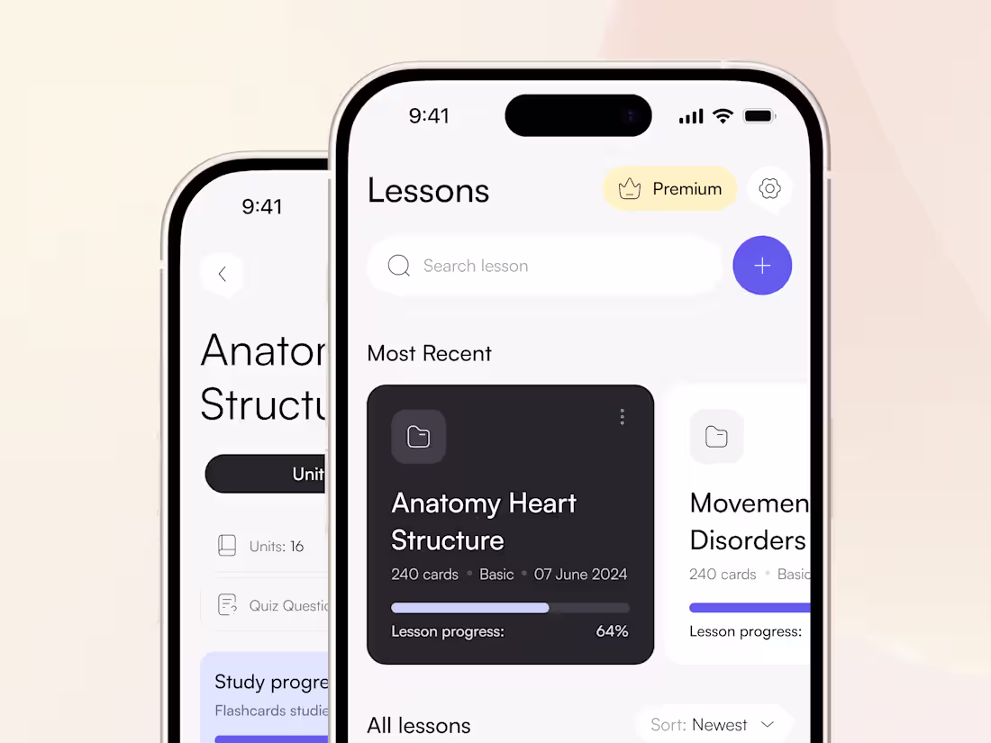 Cover image for Medical Studing Mobile App | AI Flash Cards & Quizzes Maker