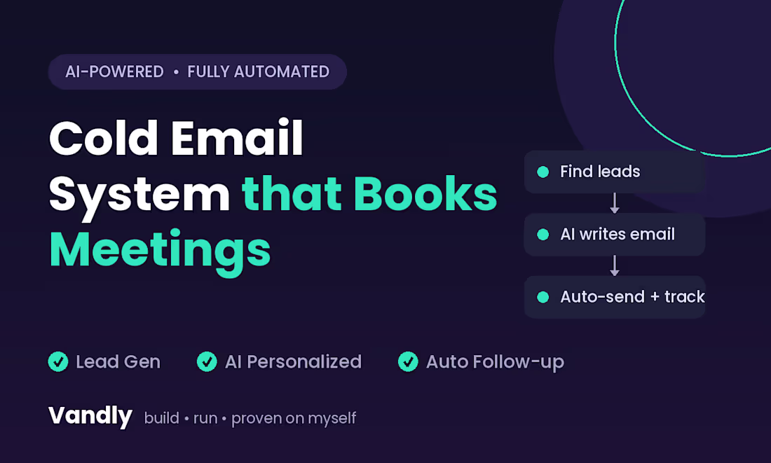 Cover image for Automated cold email system I