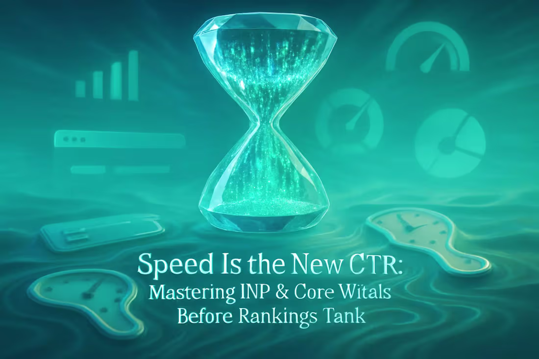 Cover image for Speed Is the New CTR: Mastering INP & Core Web Vitals Before Rankings Tank