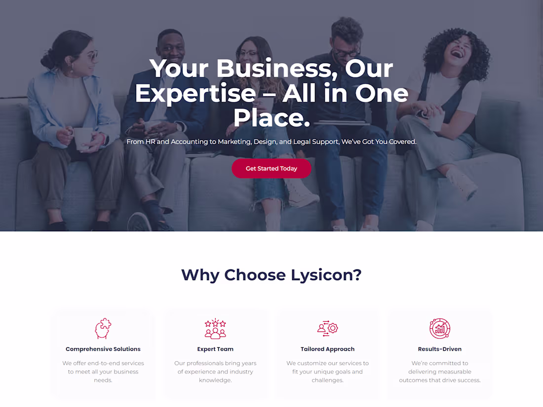 Cover image for Lysicon is a modern business