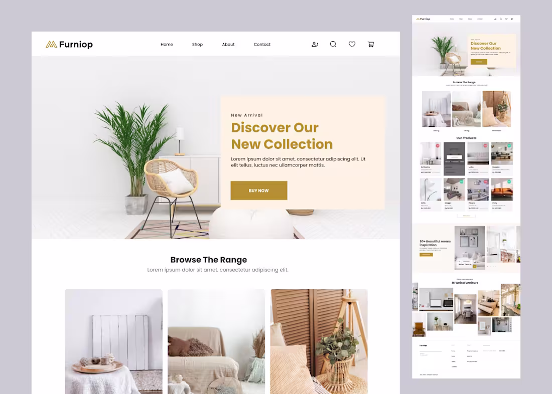 Cover image for Furniture Landing Page Design