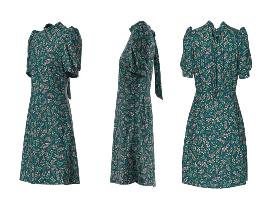 Cover image for Floral Mini Dress — 3D Print Placement | CLO3D