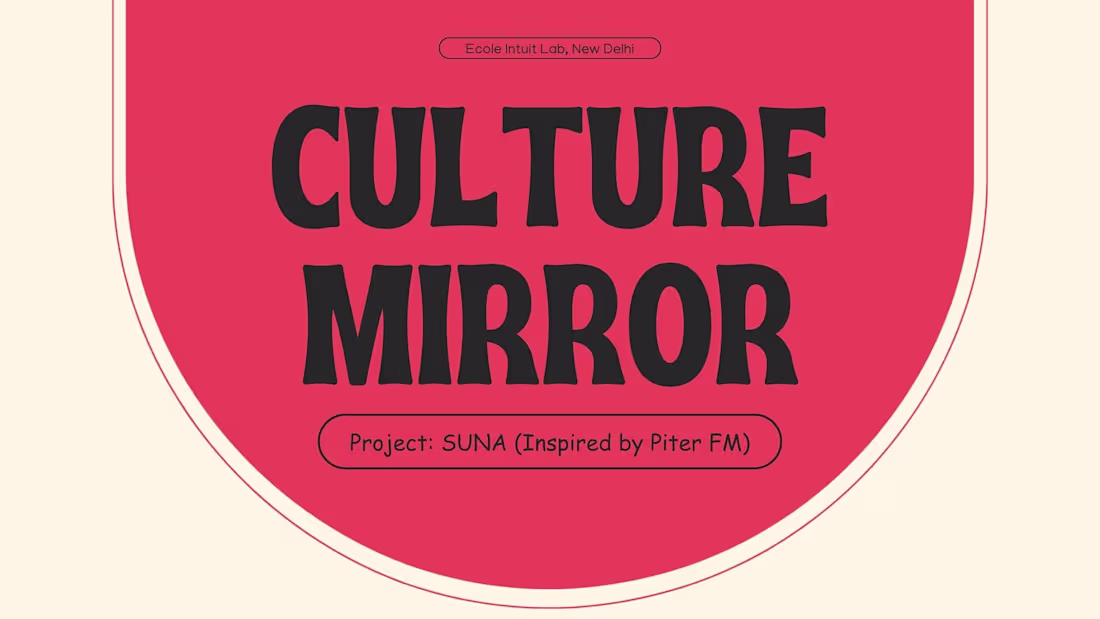Cover image for Culture Mirror : Intercampus Design Challenge