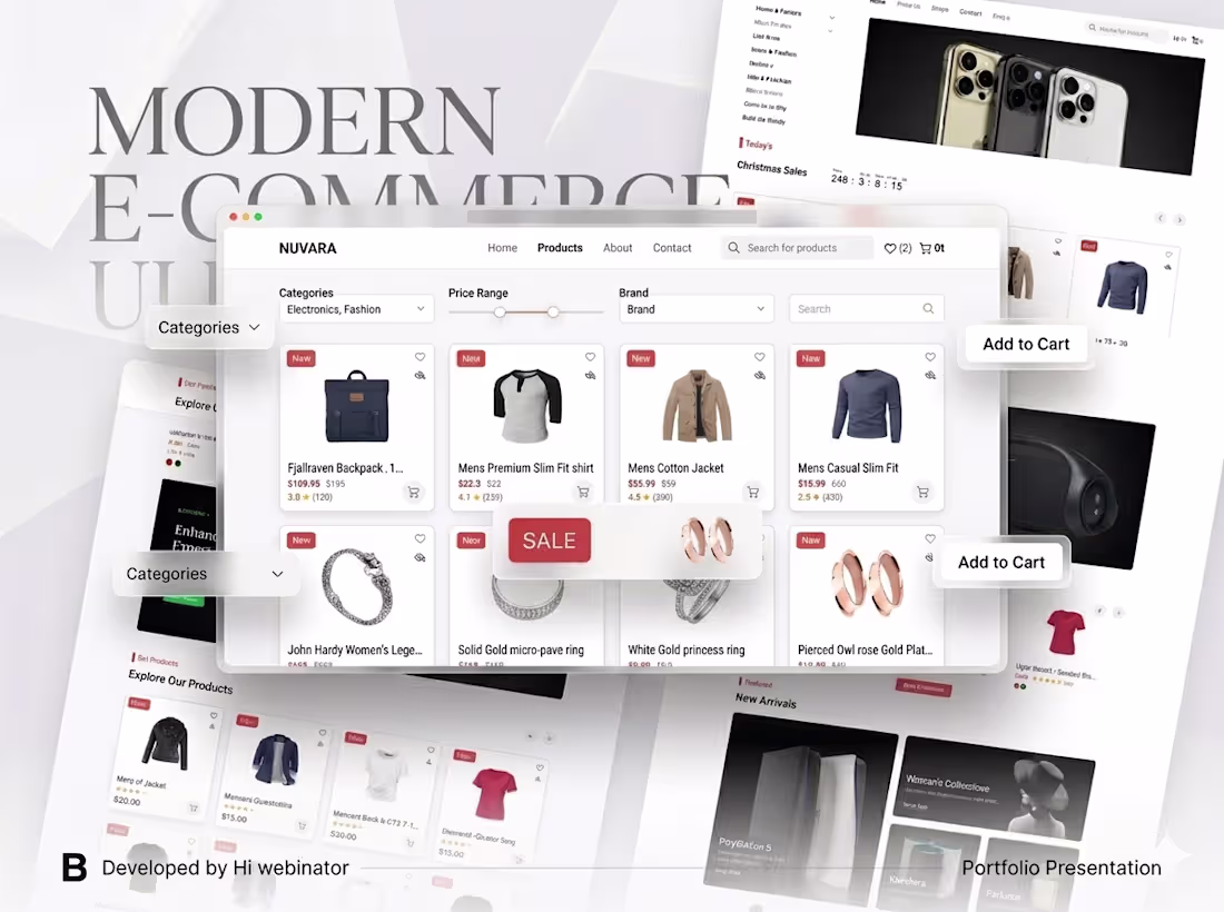 Cover image for NUVARA — Luxury Ecommerce Website
A