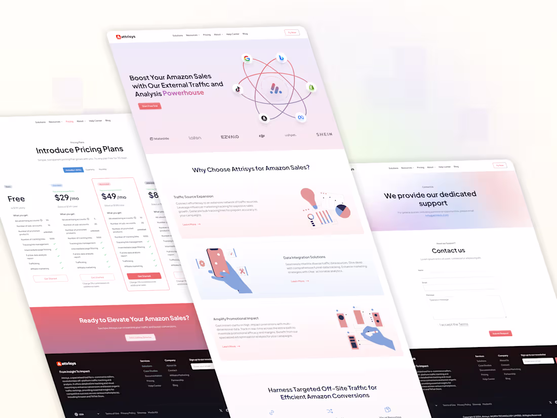 Cover image for Attrisys Website Design - Figma Design