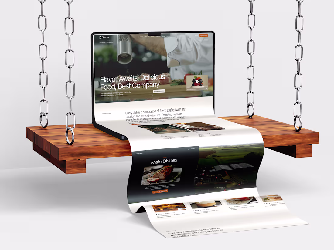 Cover image for Dinezo - Retail & E-Commerce Webflow Website.