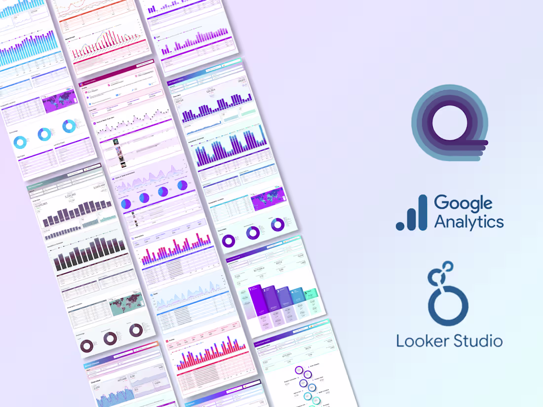 Cover image for Google Analytics Looker Studio Dashboards
