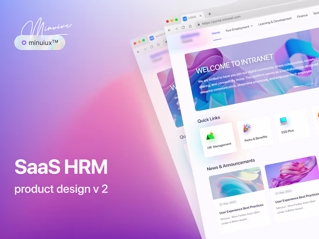 Cover image for SaaS HRM Web App Design