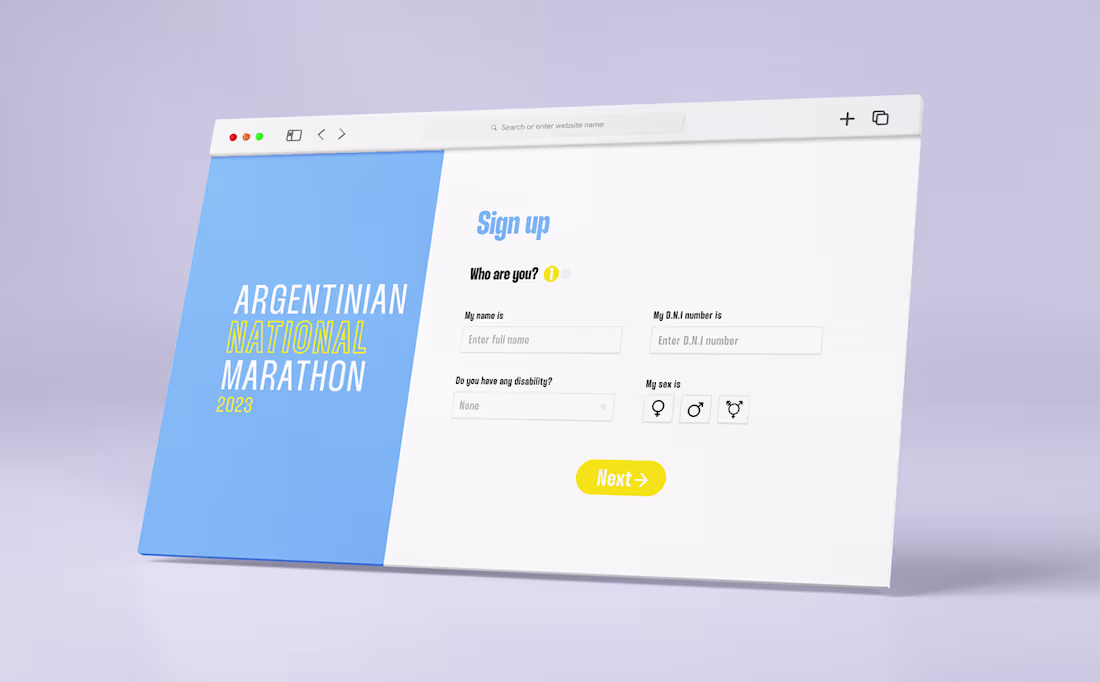 Cover image for Sign up form - Marathon form redesign 🇦🇷
