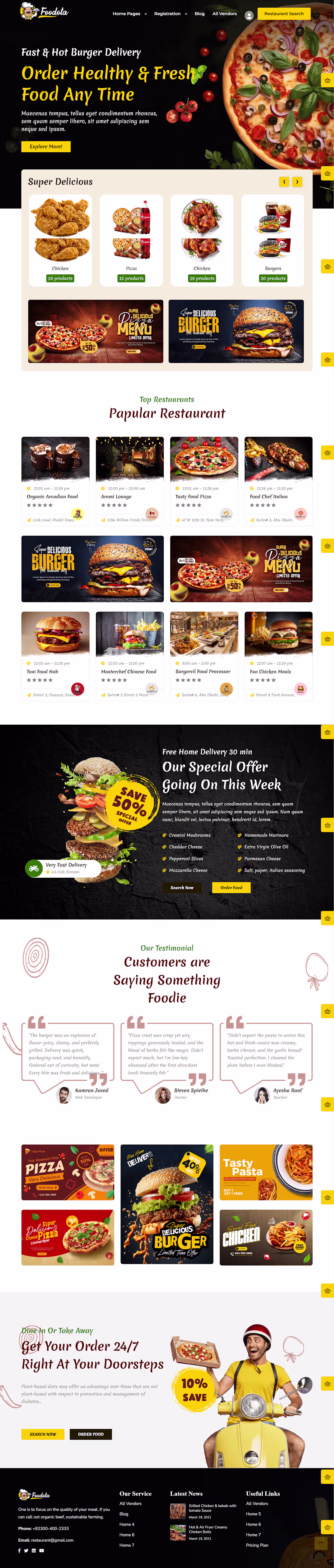 Cover image for Portfolio Description: Custom E-Commerce Food