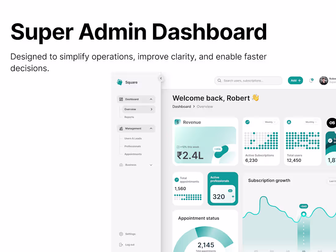 Cover image for Super Admin Dashboard (UI/UX redesign)