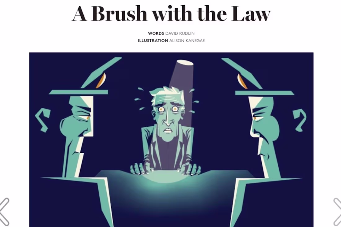 Cover image for A Brush with the Law
