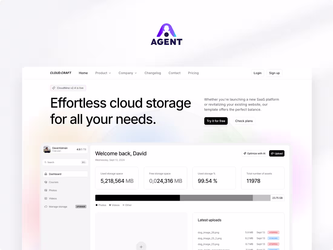 Cover image for AI agent integration showcase // Agent.so x Framer