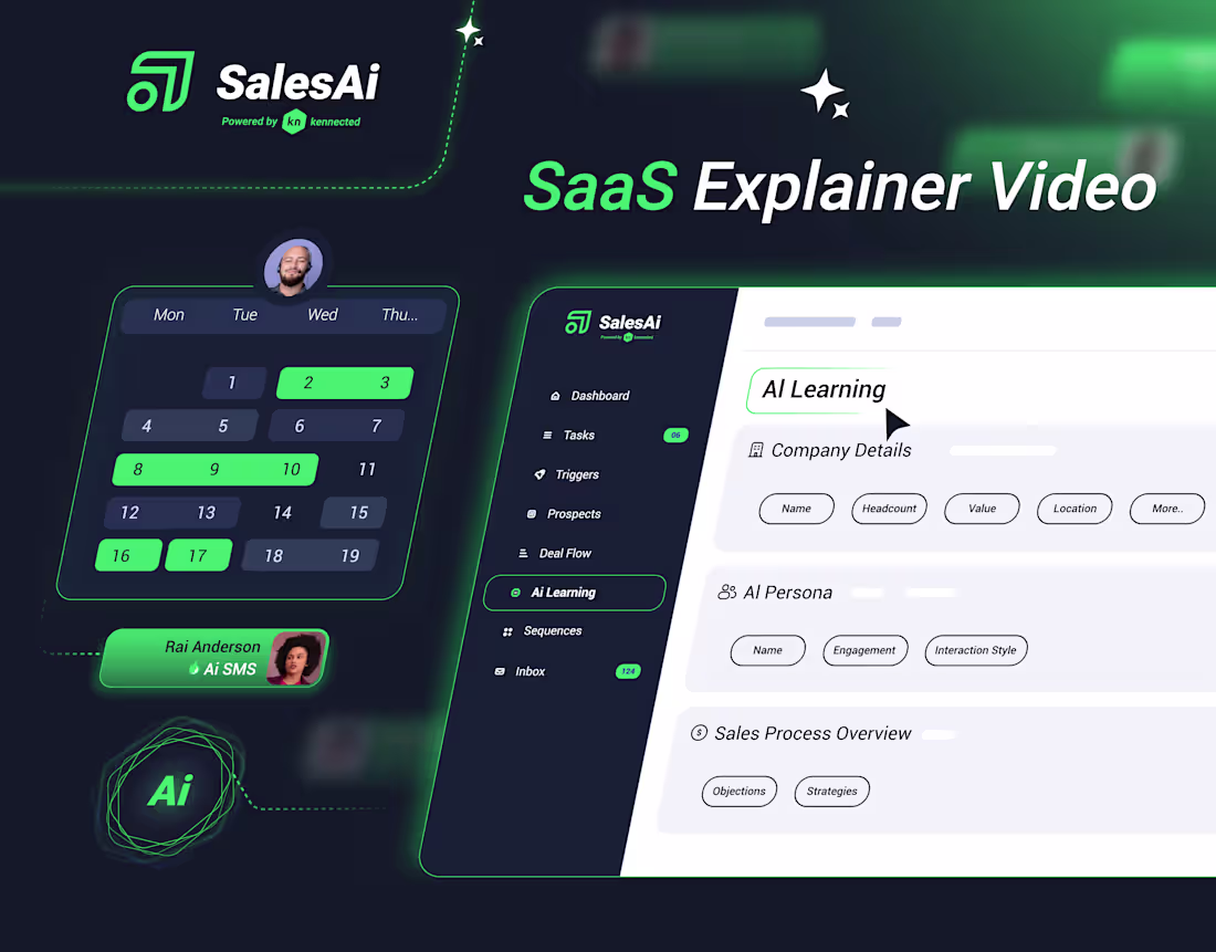 Cover image for Sales ai - SaaS Explainer Video
