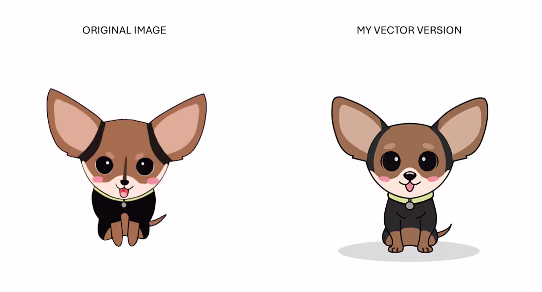 Cover image for Vector recreation of dog character