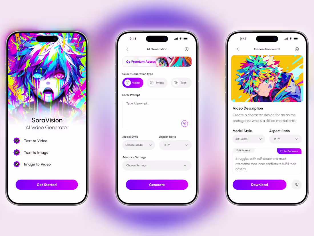 Cover image for SoraVision – AI Video Generator App