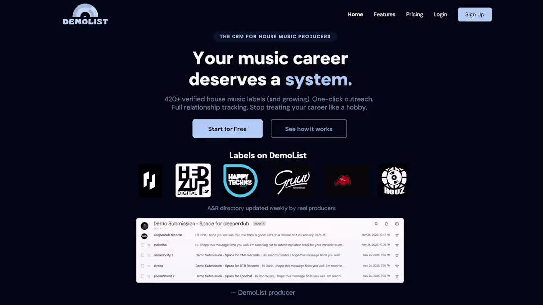 Cover image for Demolist.app (http://Demolist.app)
DemoList is a platform