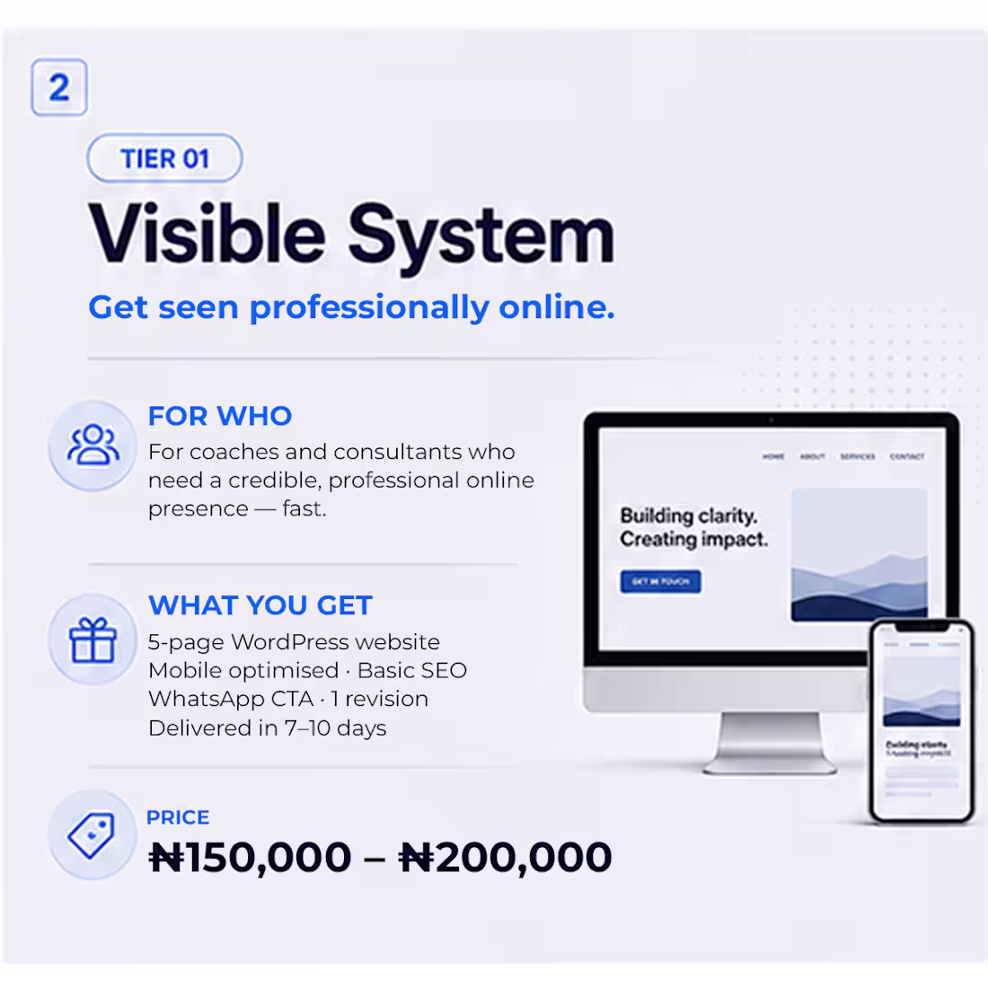 Cover image for Visible System | WordPress Website for Coaches & Consultants.