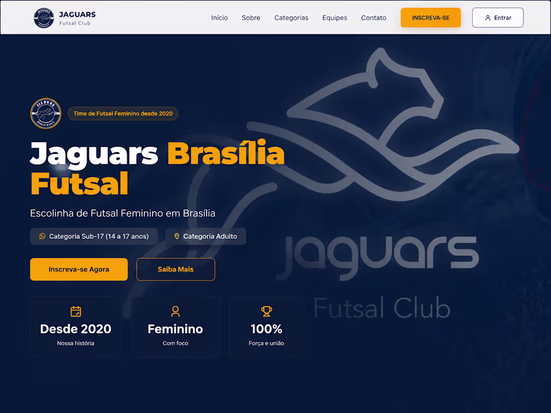 Cover image for Desenvolvimento do site oficial do