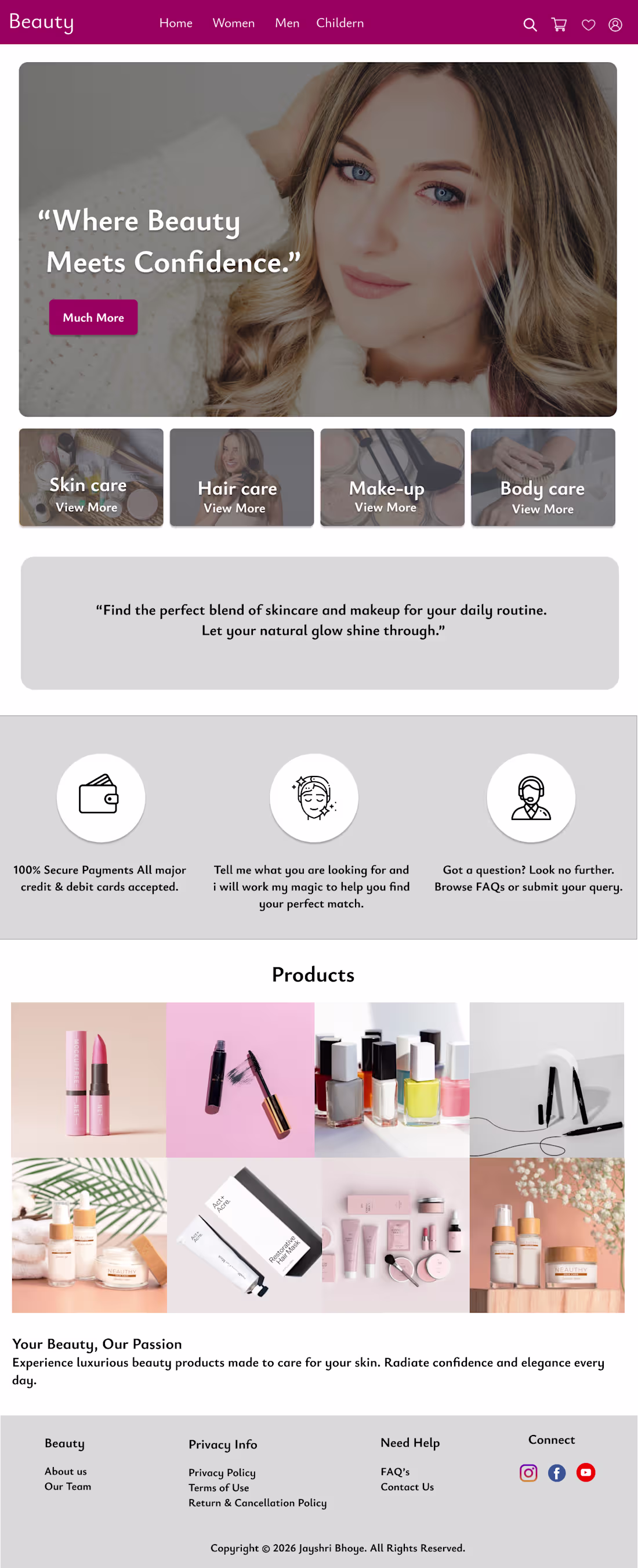 Cover image for The beauty and skincare industry