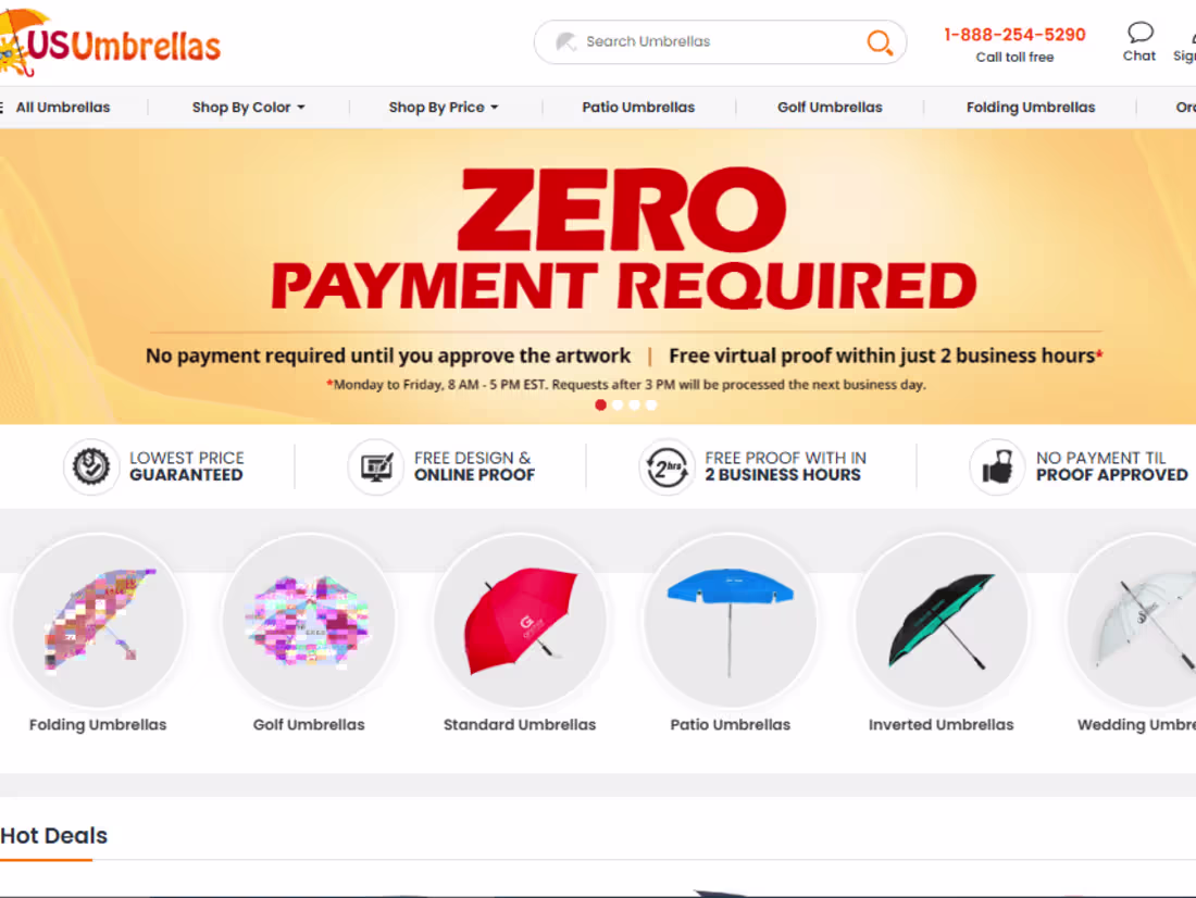 Cover image for Custom Umbrellas | Printed Umbrellas | Logo Umbrellas