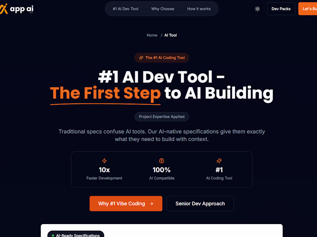 Cover image for Vibe Coding Tool for AI-Ready