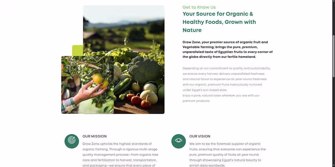 Cover image for Organic food supplier