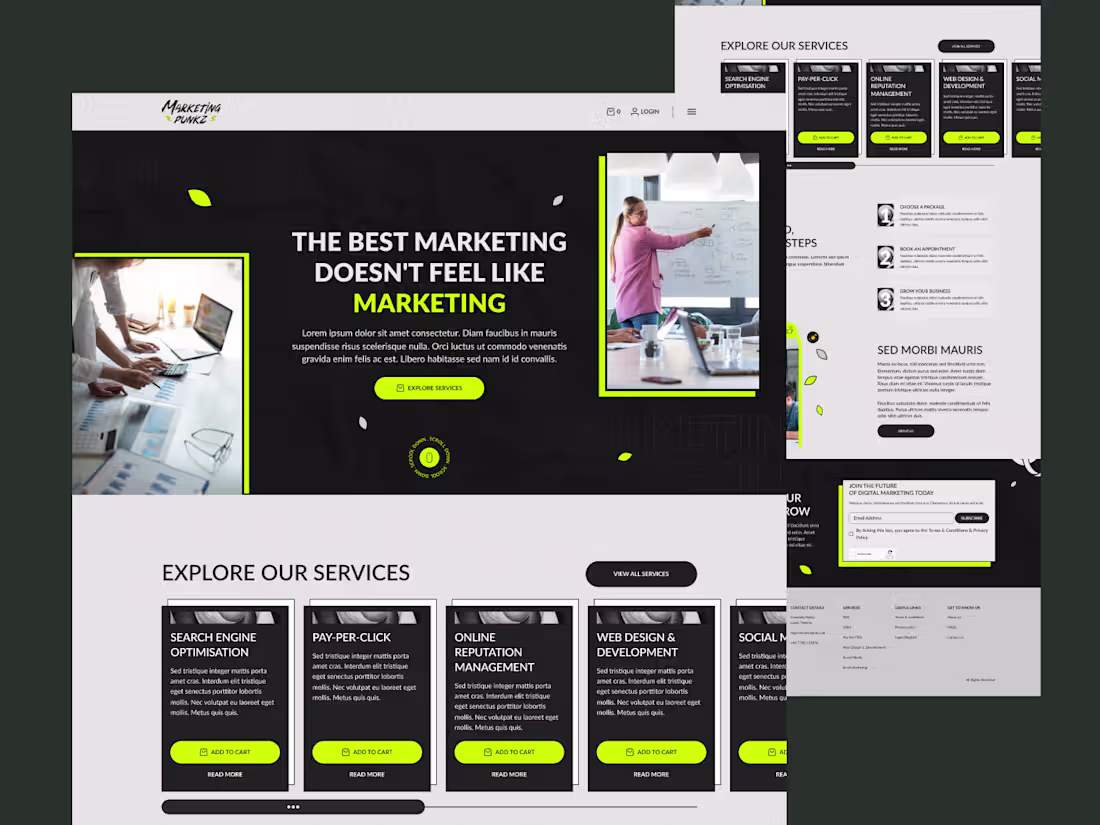 Cover image for Marketing Agency Website Design