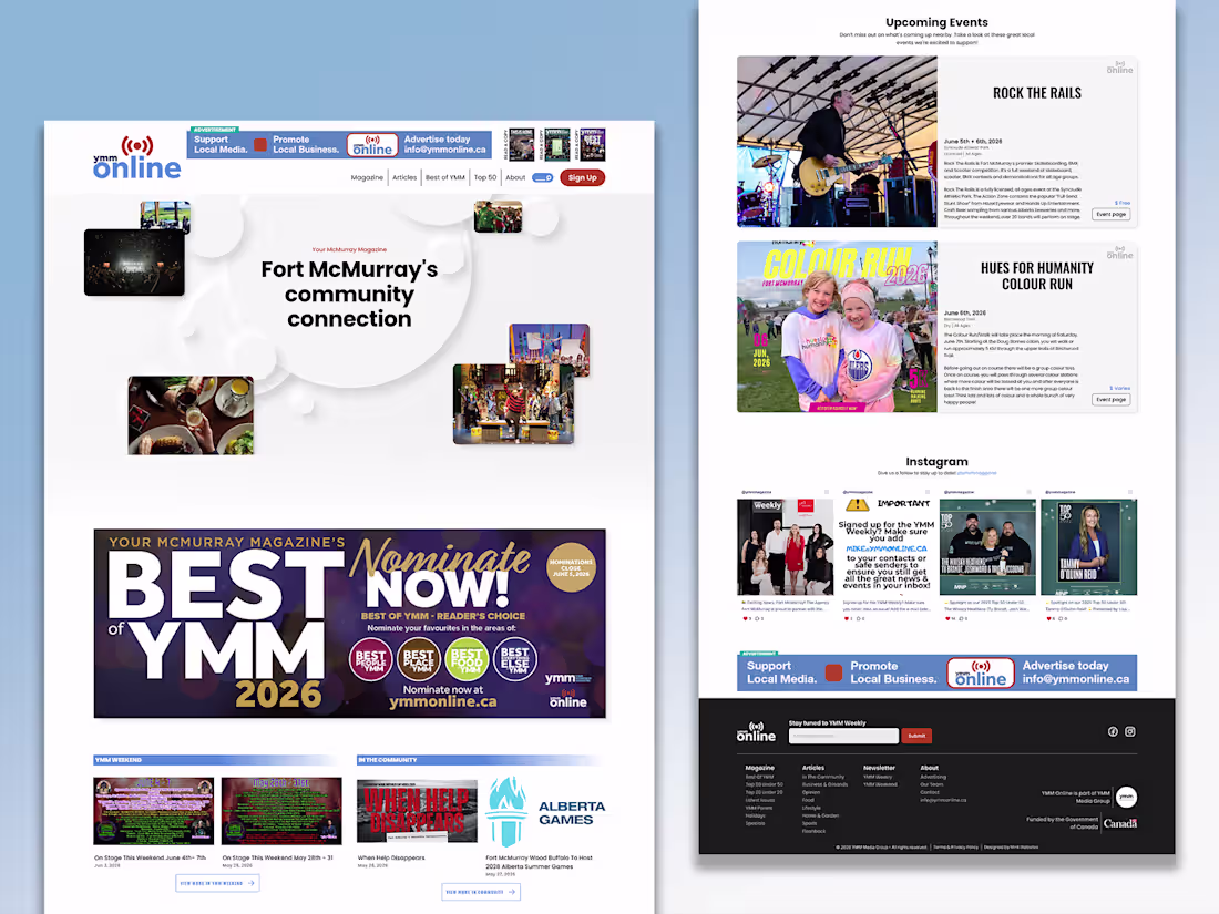 Cover image for Website for Online Magazine ✦