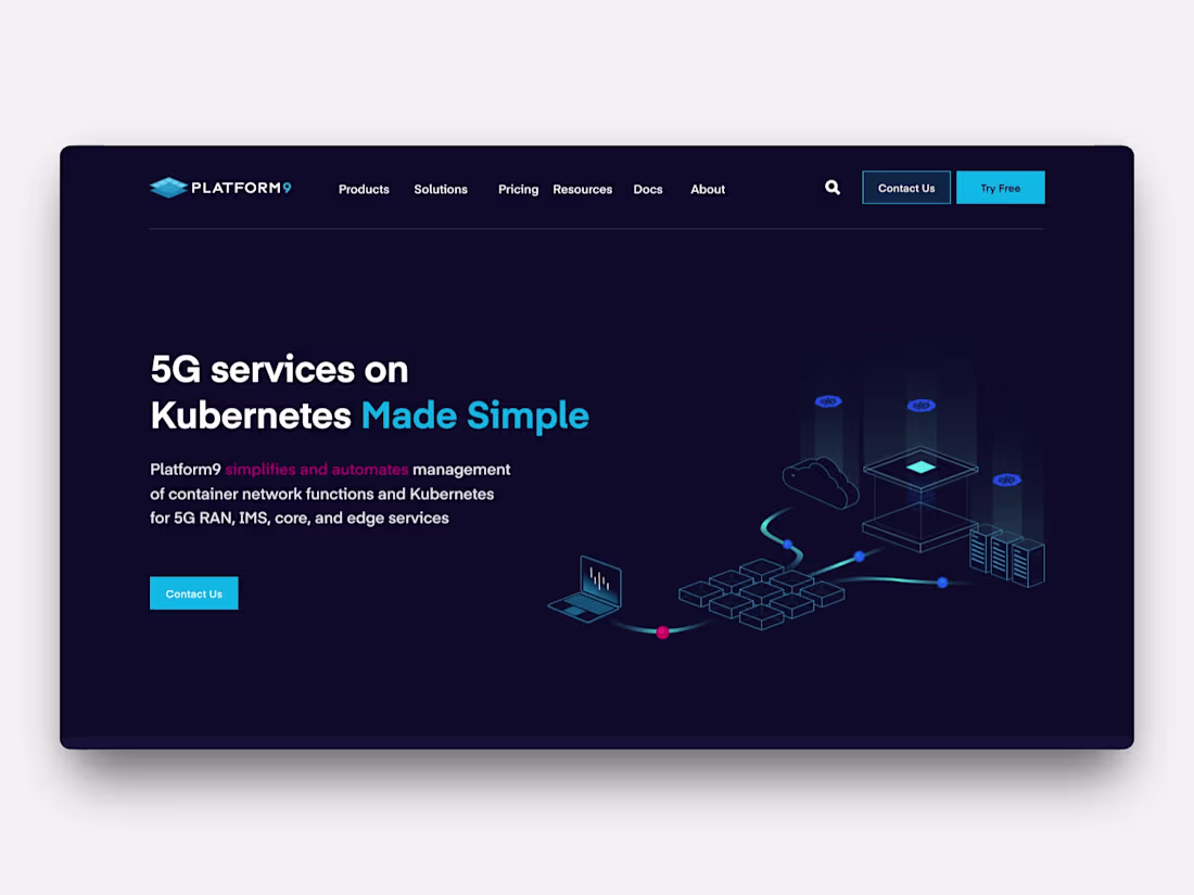 Cover image for Platform9 - Private Cloud Website Design