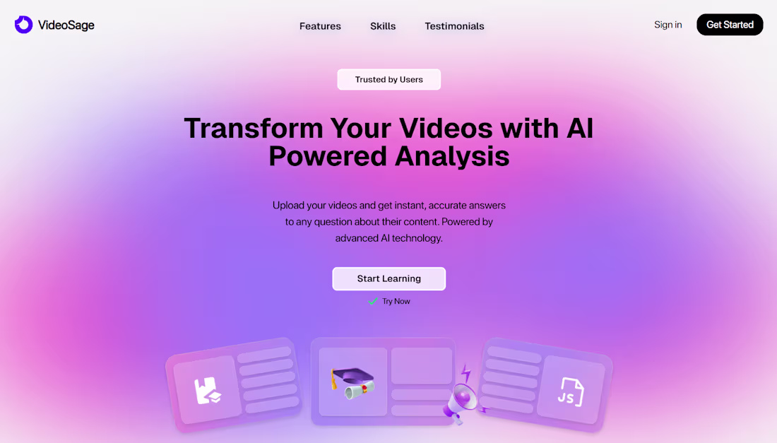 Cover image for Modern and Premium Gradient Themed Landing Page for an AI in...