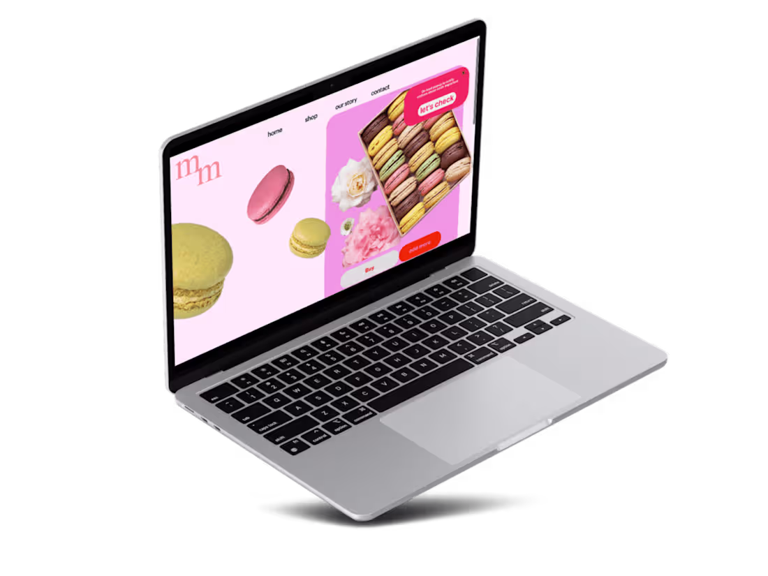 Cover image for Website for a french pastry brand
