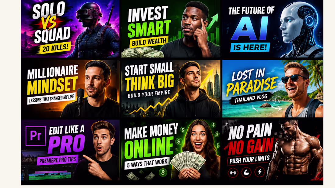 Cover image for Eye-Catching YouTube Thumbnail Design That Gets Clicks