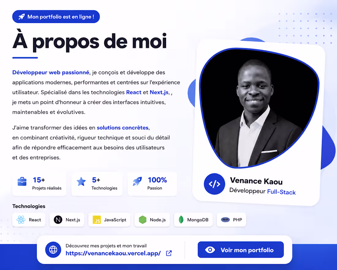 Cover image for Mon portfolio est en ligne