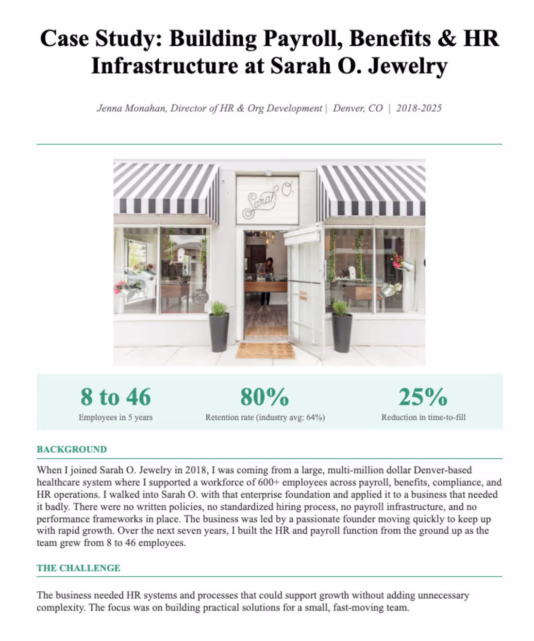 Cover image for Joined a fast-scaling jewelry brand